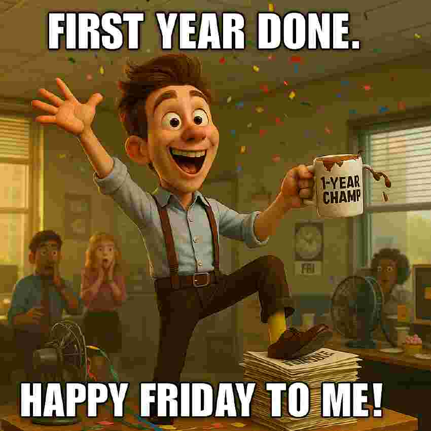 Happy 1 Year Work Anniversary Meme 2