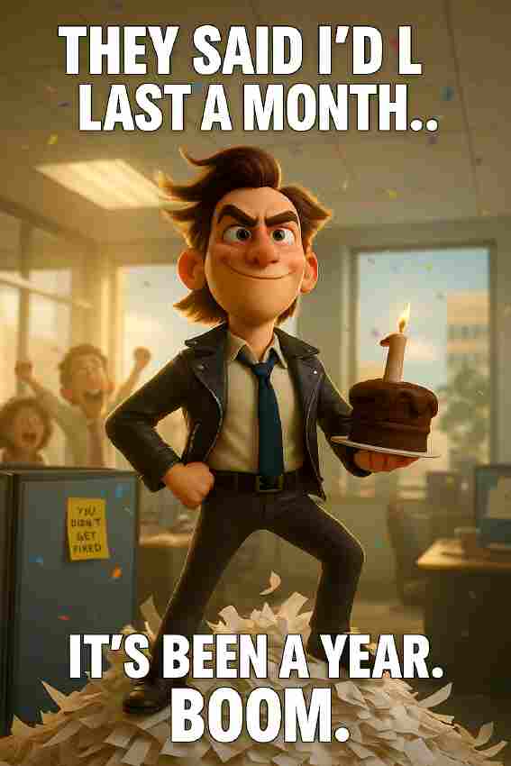 Happy 1 Year Work Anniversary Meme 7