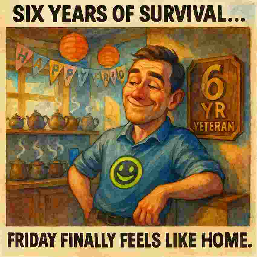 Happy 6 Year Work Anniversary Meme 1